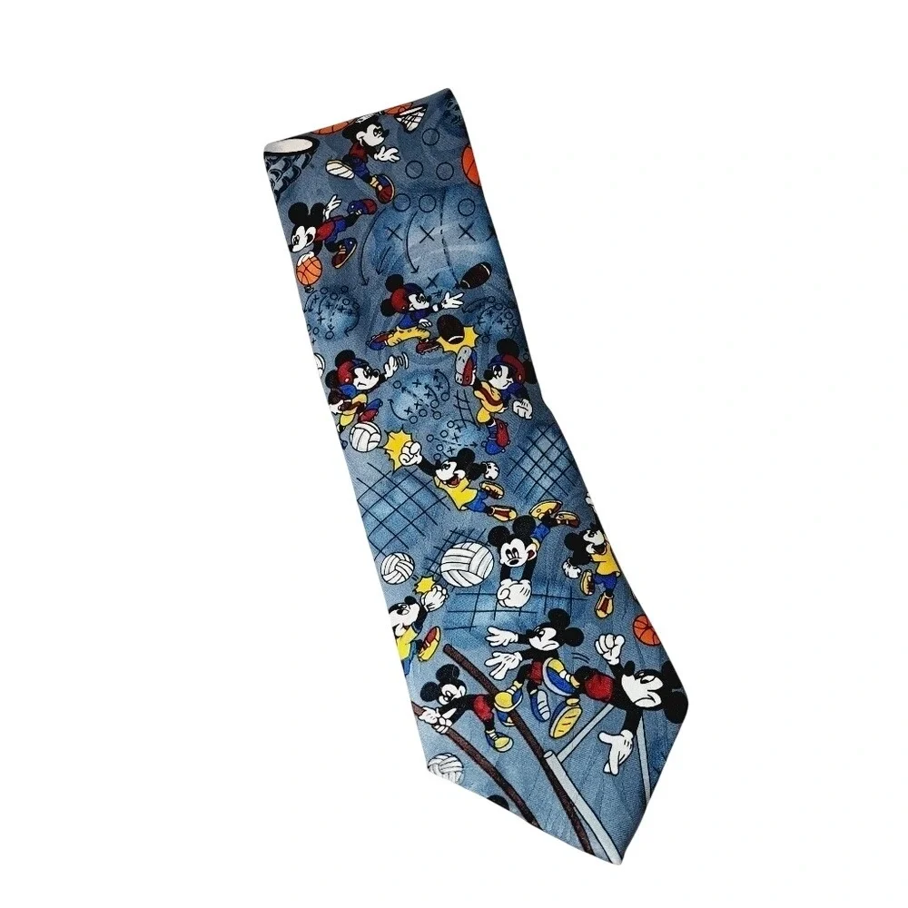 Mickey Unlimited Tie Mens OS Blue Sports Basketball Volleyball Football USA Made